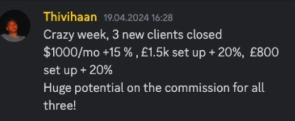 Client message about booked meetings